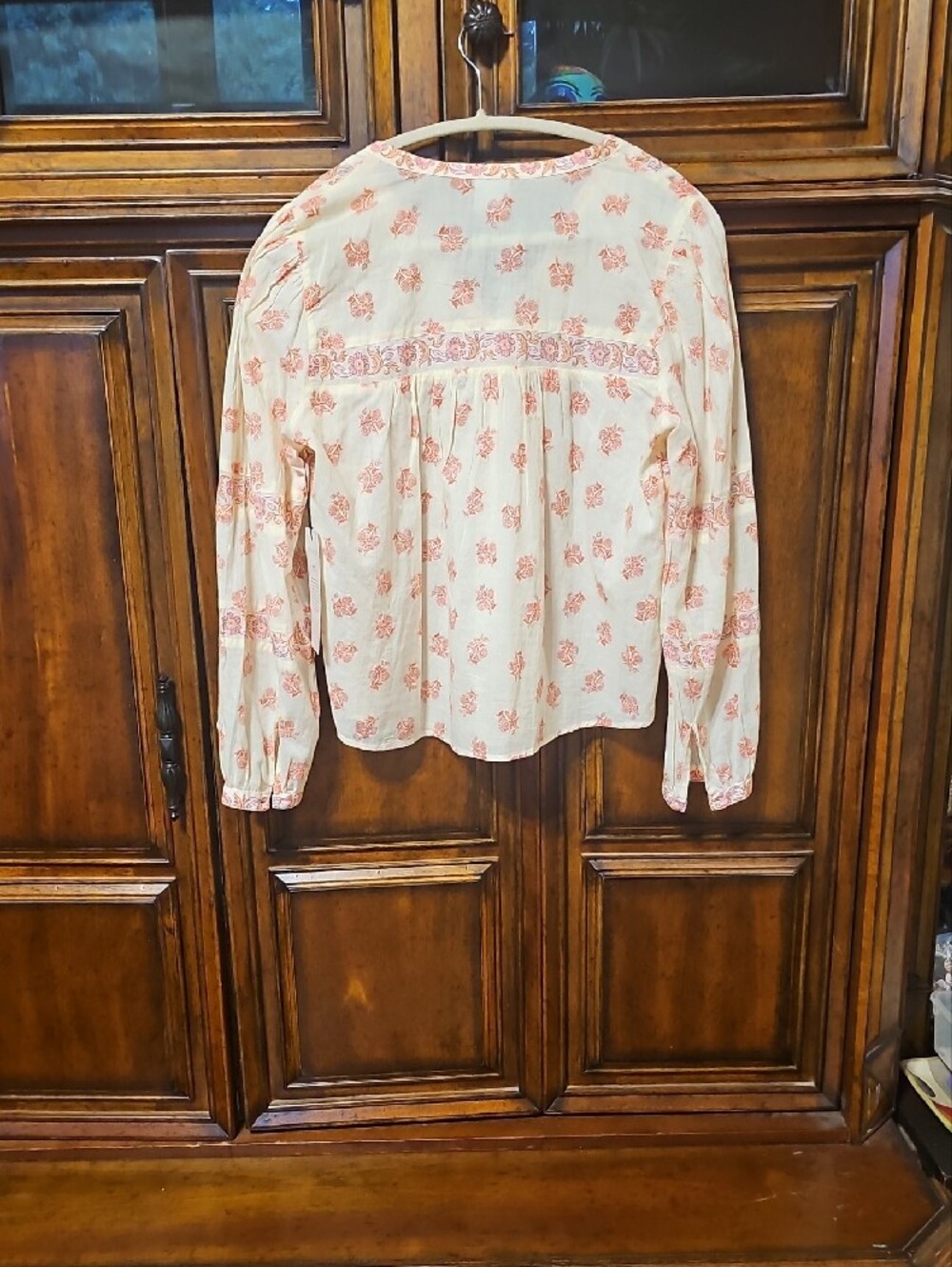 CAbi Pink Floral Pintuck Blouse - Picture 10 of 10